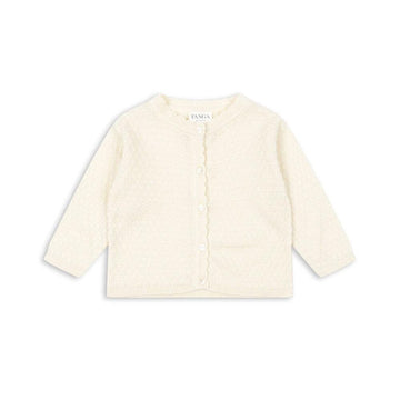 Cardigan Venti Pointelle - Antique White